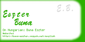 eszter buna business card